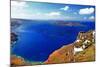 Amazing Santorini. Panoramic View from  Imerovigli Village-Maugli-l-Mounted Photographic Print