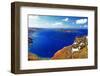 Amazing Santorini. Panoramic View from  Imerovigli Village-Maugli-l-Framed Photographic Print