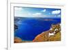 Amazing Santorini. Panoramic View from  Imerovigli Village-Maugli-l-Framed Photographic Print