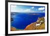 Amazing Santorini. Panoramic View from  Imerovigli Village-Maugli-l-Framed Photographic Print