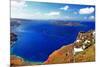 Amazing Santorini. Panoramic View from  Imerovigli Village-Maugli-l-Mounted Photographic Print