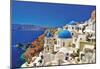 Amazing Santorini - Travel In Greek Islands Series-null-Mounted Poster