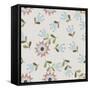 Amazing Seamless Floral Pattern with Bright Colorful Small Flowers. Folk Style Millefleurs. Elegant-Eva Marina-Framed Stretched Canvas