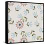 Amazing Seamless Floral Pattern with Bright Colorful Small Flowers. Folk Style Millefleurs. Elegant-Eva Marina-Framed Stretched Canvas