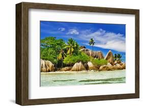 Amazing Seychelles Islands - La Digue, Famous Granite Rocky Beach D'argent-Maugli-l-Framed Photographic Print