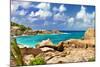 Amazing Seychelles With Unique Granite Rocks-Maugli-l-Mounted Photographic Print