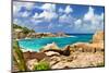 Amazing Seychelles With Unique Granite Rocks-Maugli-l-Mounted Photographic Print