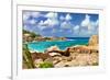 Amazing Seychelles With Unique Granite Rocks-Maugli-l-Framed Photographic Print