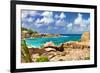 Amazing Seychelles With Unique Granite Rocks-Maugli-l-Framed Photographic Print