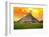 Amazing Sky over Kukulkan Pyramid in Chichen Itza, Mexico-Patryk Kosmider-Framed Photographic Print