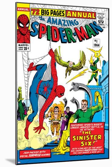 Amazing Spider-Man Annual No.1 Cover: Spider-Man, Sandman, Mysterio, Dr. Otto Octavius, and Electro-null-Mounted Poster