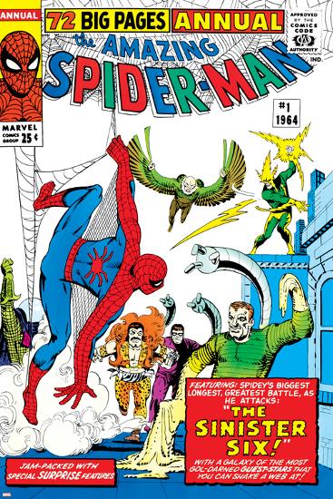 Amazing Spider-Man Annual No.1 Cover: Spider-Man-Steve Ditko-Lamina Framed Poster