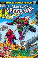 Amazing Spider-Man No.122 Cover: Spider-Man, Gwen Stacy, and Green Goblin Flying-null-Lamina Framed Poster