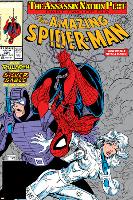 Amazing Spider-Man No.321 Cover: Spider-Man, Silver Sable and Paladin-Todd McFarlane-Lamina Framed Poster