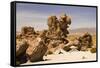 Amazing Stone Structures Made by Wind in Uyuni Desert.-AarStudio-Framed Stretched Canvas