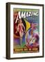 Amazing Stories, February 1942-null-Framed Art Print