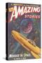 Amazing Stories Magazine Cover-null-Stretched Canvas