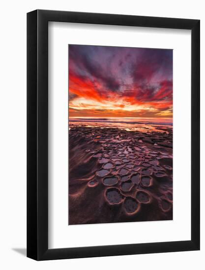 Amazing Sunset at the Tide Pools in La Jolla, Ca-Andrew Shoemaker-Framed Photographic Print