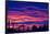 Amazing Sunset over Lower Manhattan Photo Poster Print-null-Framed Poster