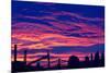 Amazing Sunset over Lower Manhattan Photo Poster Print-null-Mounted Poster
