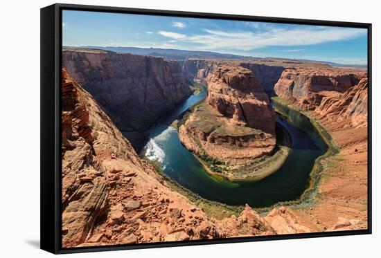 Amazing Sunset Vista of Horseshoe Bend-lucky-photographer-Framed Stretched Canvas