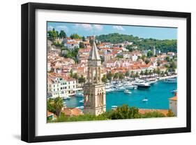 Amazing Town of Hvar Harbor-xbrchx-Framed Photographic Print