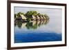 Amazing Tropical Resort with Huts over Water-Martin Valigursky-Framed Photographic Print