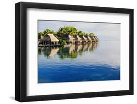 Amazing Tropical Resort with Huts over Water-Martin Valigursky-Framed Photographic Print