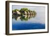 Amazing Tropical Resort with Huts over Water-Martin Valigursky-Framed Photographic Print