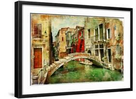 Amazing Venice - Artwork In Painting Style-Maugli-l-Framed Art Print