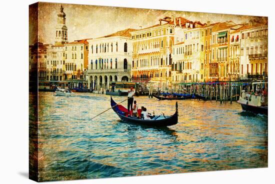 Amazing Venice - Artwork In Painting Style-Maugli-l-Stretched Canvas