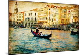 Amazing Venice - Artwork In Painting Style-Maugli-l-Mounted Art Print