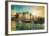 Amazing Venice - Artwork In Painting Style-Maugli-l-Framed Art Print