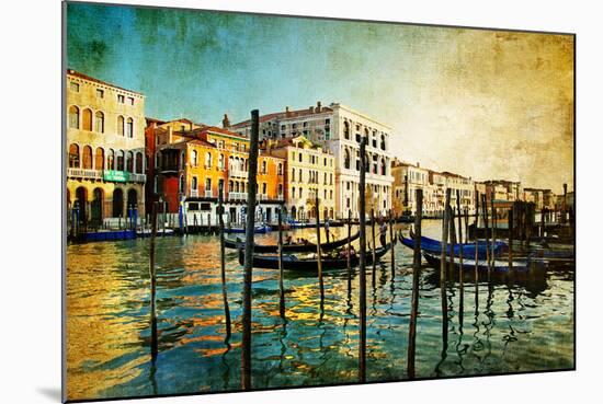 Amazing Venice - Artwork In Painting Style-Maugli-l-Mounted Art Print