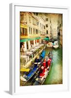 Amazing Venice - Artwork In Painting Style-Maugli-l-Framed Art Print