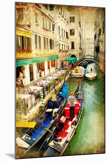 Amazing Venice - Artwork In Painting Style-Maugli-l-Mounted Art Print