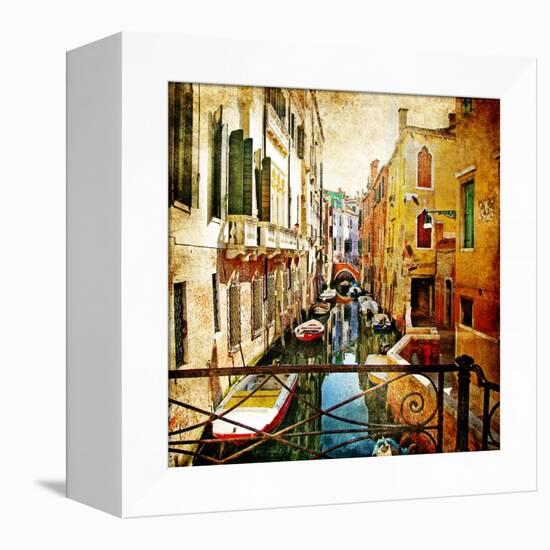 Amazing Venice -Artwork In Painting Style-Maugli-l-Framed Stretched Canvas