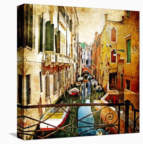 Amazing Venice -Artwork In Painting Style-Maugli-l-Stretched Canvas