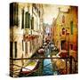 Amazing Venice -Artwork In Painting Style-Maugli-l-Stretched Canvas