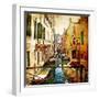 Amazing Venice -Artwork In Painting Style-Maugli-l-Framed Art Print