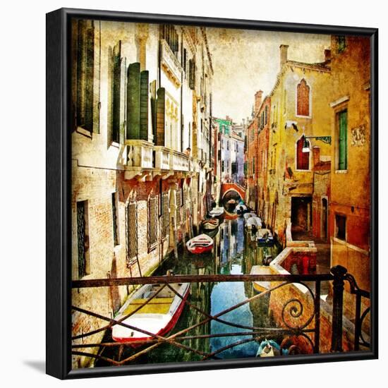 Amazing Venice -Artwork In Painting Style-Maugli-l-Framed Art Print