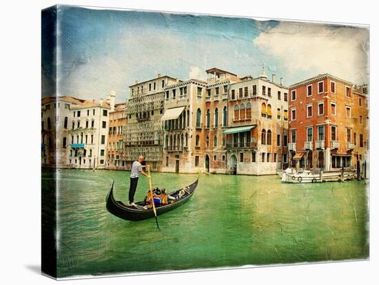 Amazing Venice - Artwork In Painting Style-Maugli-l-Stretched Canvas