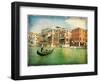 Amazing Venice - Artwork In Painting Style-Maugli-l-Framed Art Print