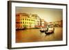 Amazing Venice on Sunset - Artistic Toned Picture-Maugli-l-Framed Premium Photographic Print