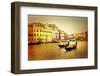 Amazing Venice on Sunset - Artistic Toned Picture-Maugli-l-Framed Photographic Print