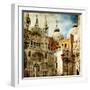 Amazing Venice - Painting Style Series - San Marco Square-Maugli-l-Framed Art Print