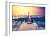 Amazing View of Grand Canal at Sunset with San Giorgio Maggiore Church. San Marco, Venice, Italy, E-Leonid Tit-Framed Photographic Print