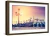 Amazing View of Grand Canal at Sunset with San Giorgio Maggiore Church. San Marco, Venice, Italy, E-Leonid Tit-Framed Photographic Print