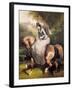 Amazon in the Forest at Pierrefonds-Alfred De Dreux-Framed Giclee Print