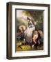 Amazon in the Forest at Pierrefonds-Alfred De Dreux-Framed Giclee Print